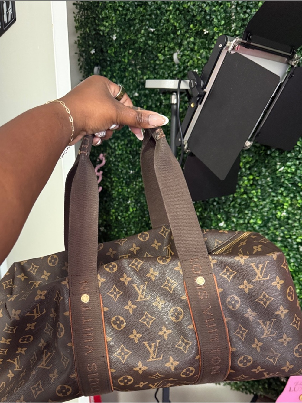 Louis Vuitton Brown Monogram Canvas Mini Duffle